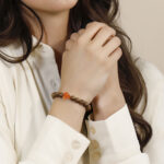 Rose Red Agate Agarwood Bracelet