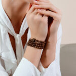 Lotus Agarwood 108 Mala Beaded Bracelet