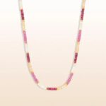 Gentle Warmth - Opal Pink Sapphire Ruby Citrine Wrap