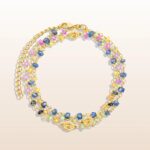 Supreme Guidance - Multi Color Sapphire Evil Eye Wrap Bracelet