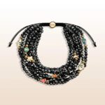 Stay Grounded - Hematite Enamel Multi Charm Bracelet