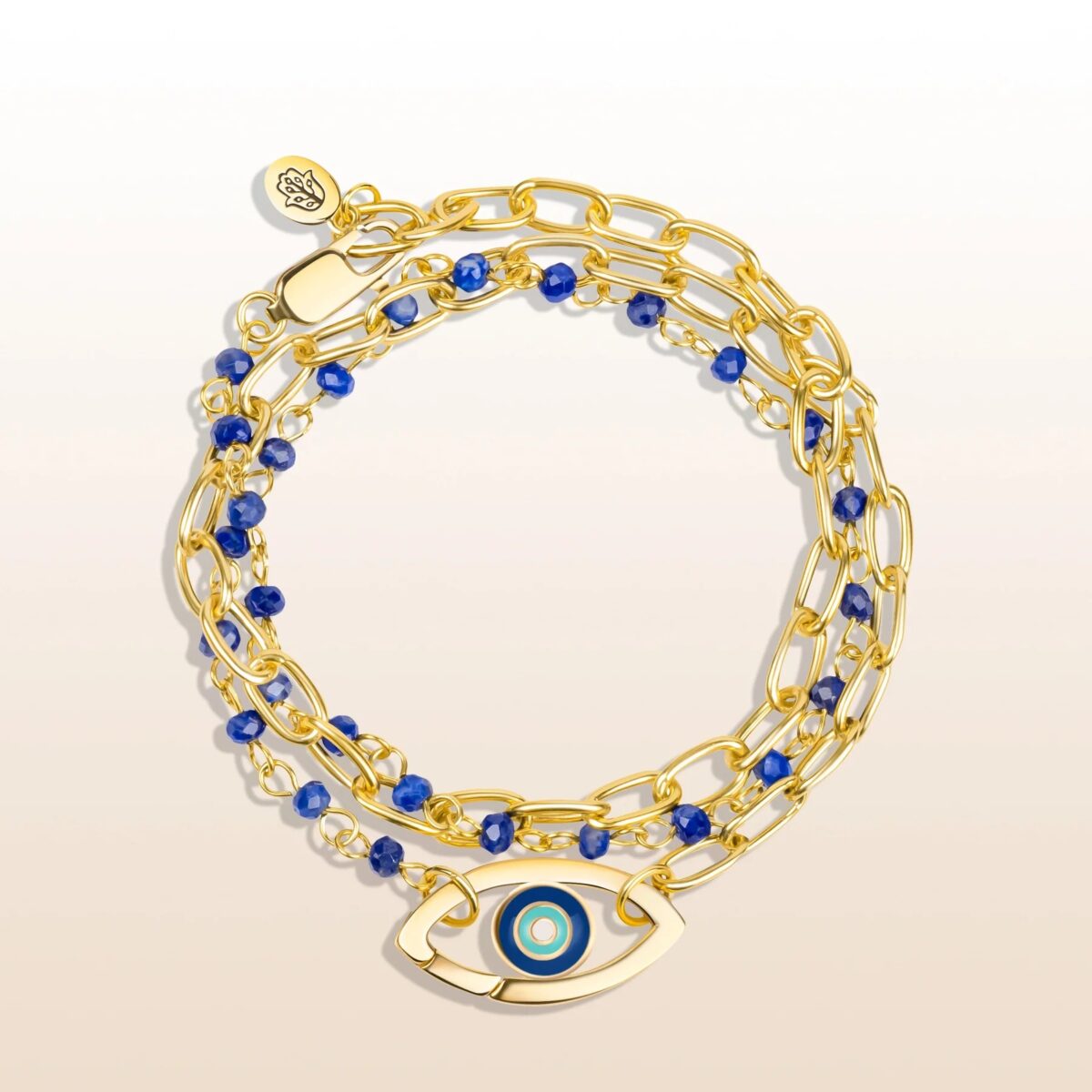 Harmonious Rhythm - Lapis Lazuli Evil Eye Charm Wrap