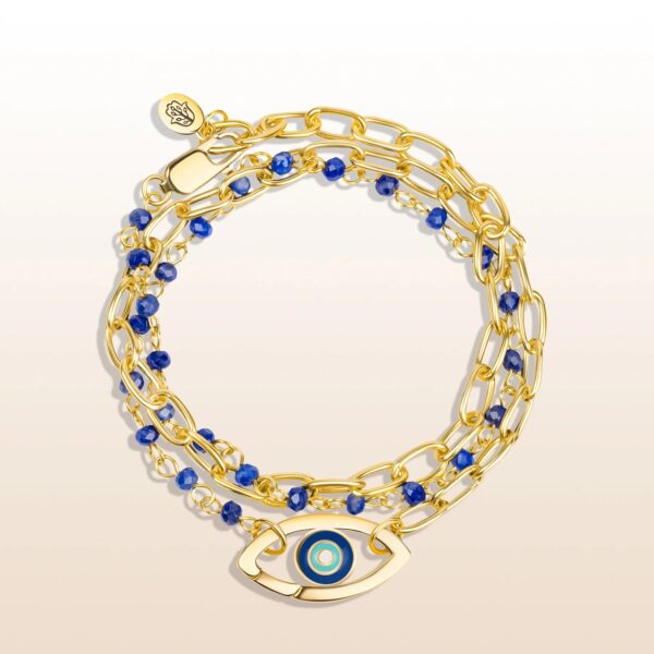 Harmonious Rhythm - Lapis Lazuli Evil Eye Charm Wrap